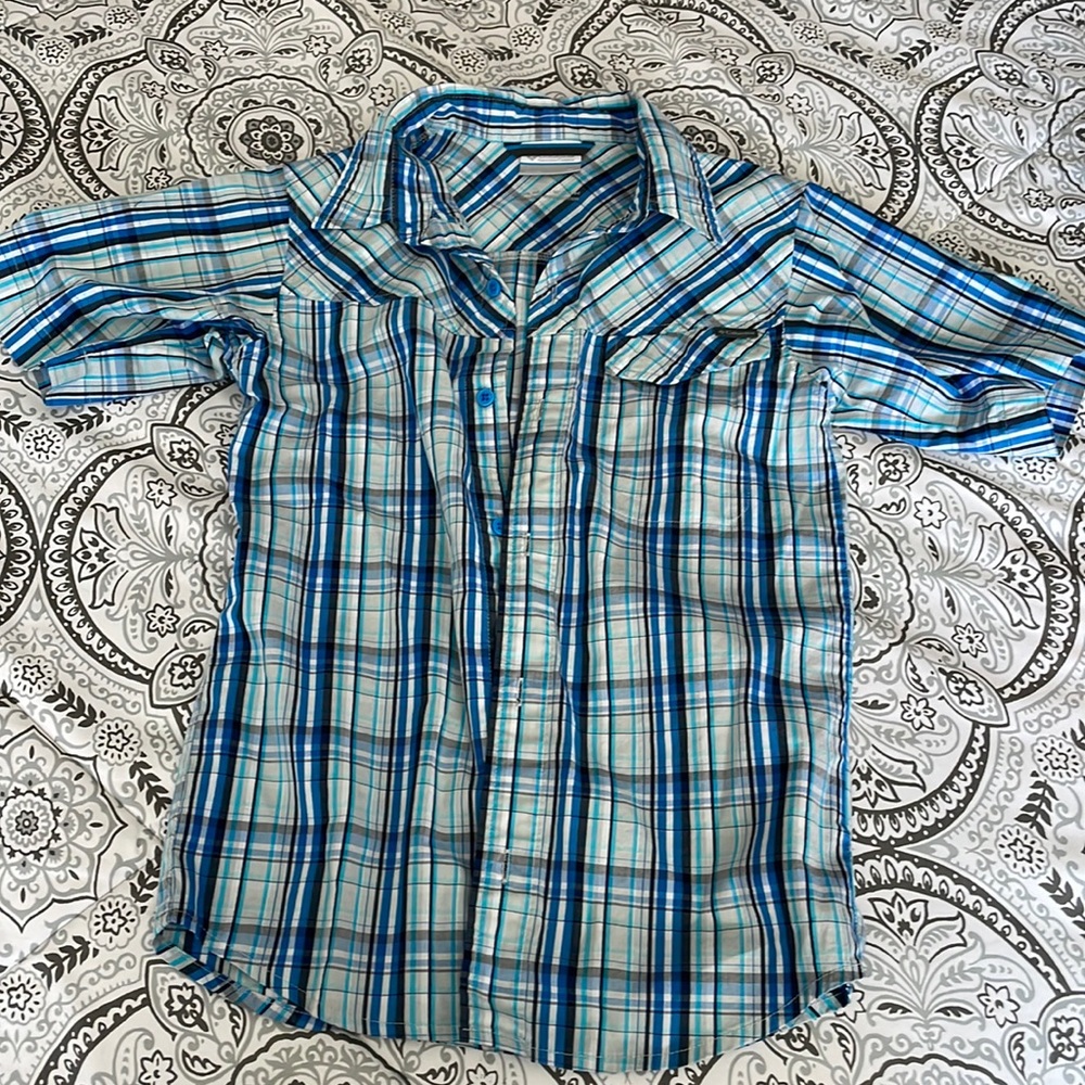 Columbia button down, kids size medium
